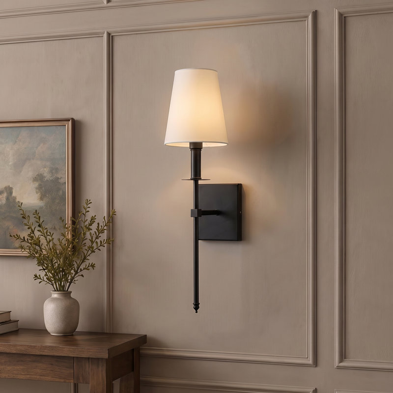 1 - Light Dimmable Wallchiere, Black