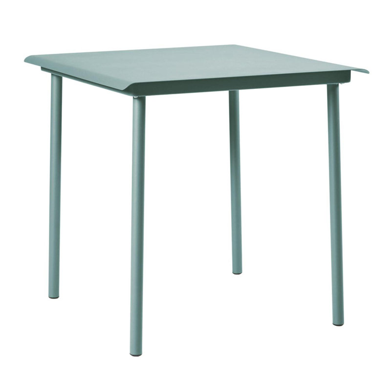 Outdoor Square Dining Table, Sea Mist