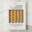 Lacquered Twisted Taper Candles - Set of 6 - Gold
