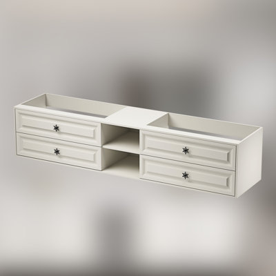 Base de meuble-lavabo double mural 96 po 96 po