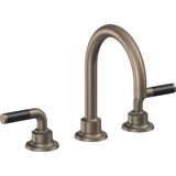 Descanso 8" Widespread Lavatory Faucet with Carbon Fiber Handle and Completely Finished ZeroDrain
