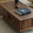Rectangular black walnut end table