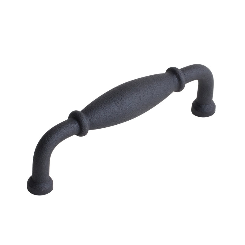 Armoire Emtek, Acier plat noir, 3 1/2"
