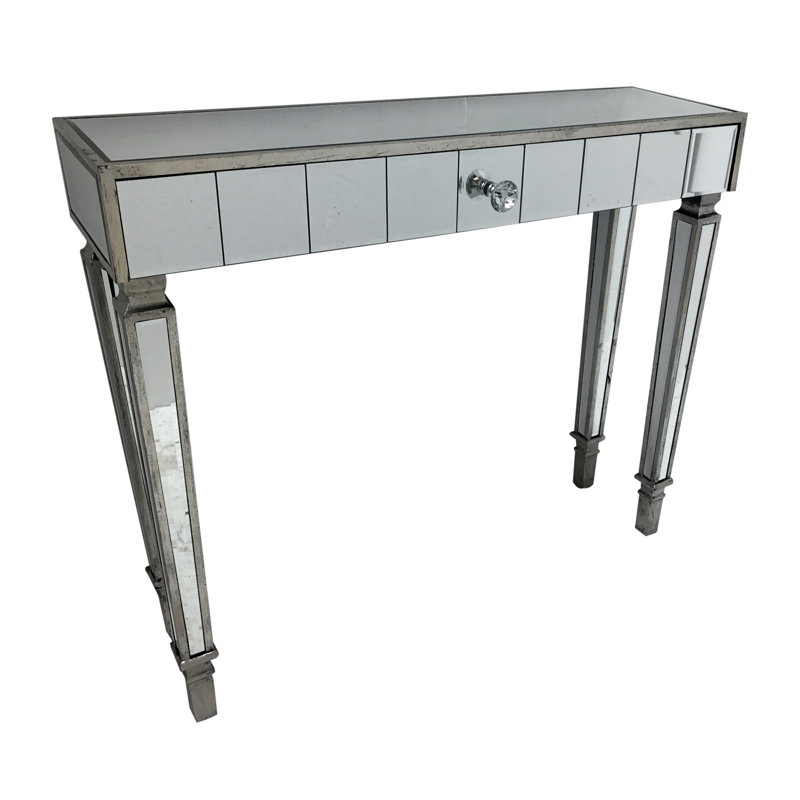 Margarita 91cm Glass Top Console Table