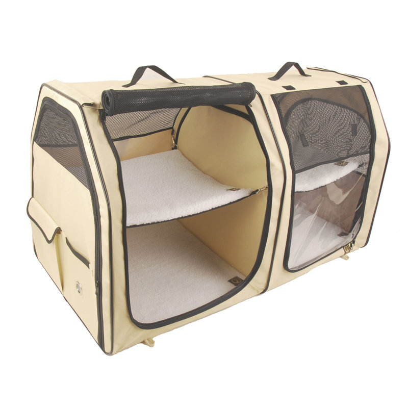 Porte-chat et chenil portatif Pfeifer, Crème, crème