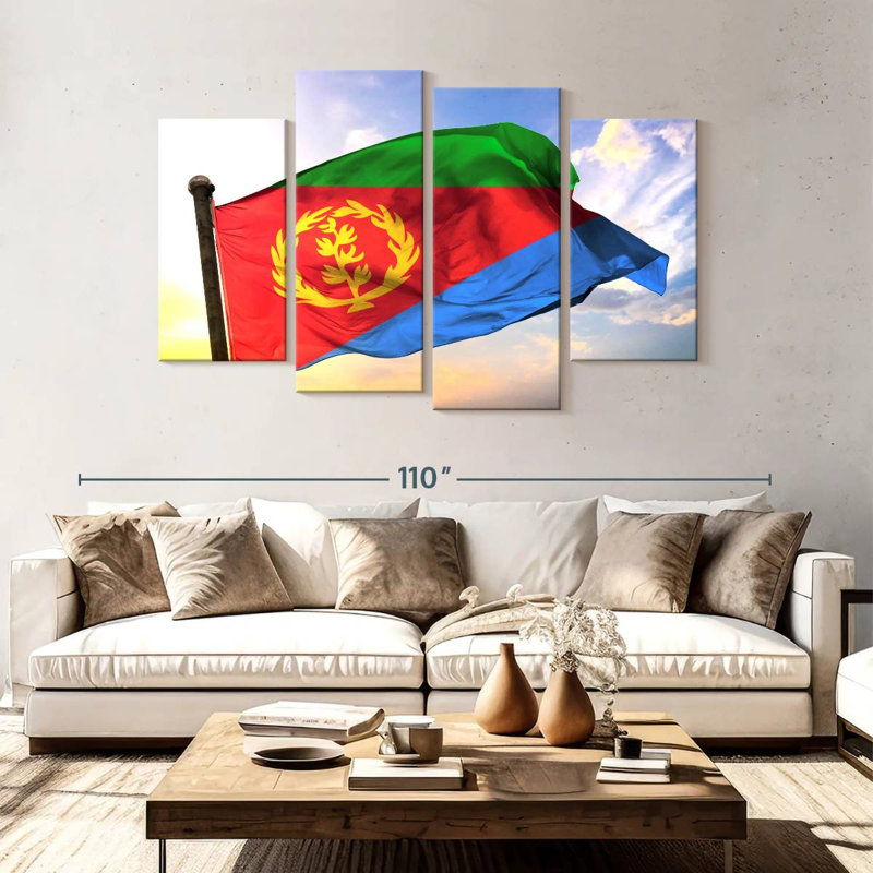 Borges Eritrea Flag, 54" H x 84" W