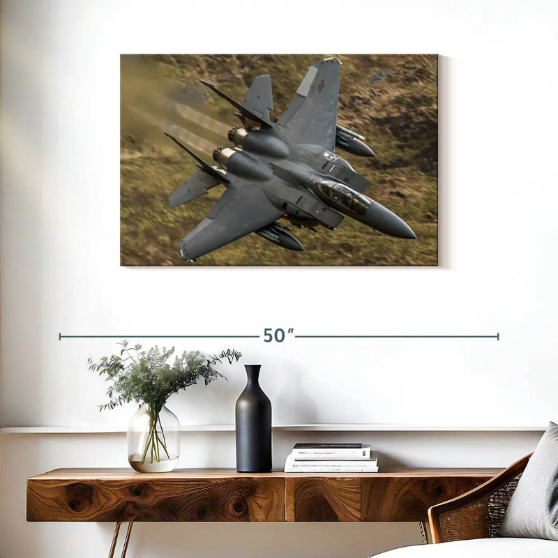 Mait Military Aircraft In Flight, 24" H x 36" W