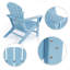 Chaise Adirondack en plastique