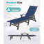 Ensemble de chaises longues portatives de patio portatives, ensemble de 2 chaises de piscine Hdpe Modern