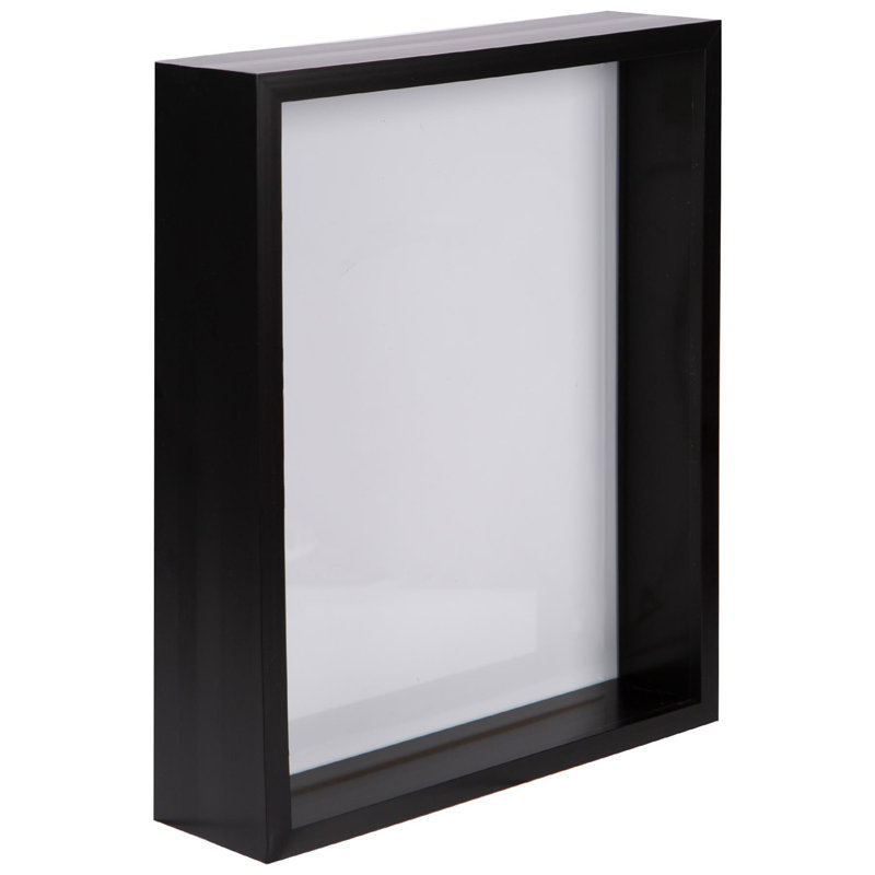 Nicola Spring - 3D Deep Box Photo Frame, Black, 26.5cm H x 21.5cm W x 6cm D