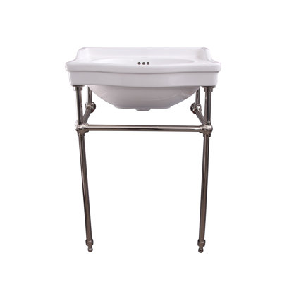Barclay 19.25'' White Vitreous China Rectangular Bathroom Sink with Overflow