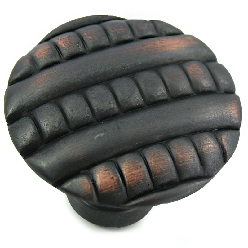 Ribbed Mushroom Knob, Oil Rubbed Bronze