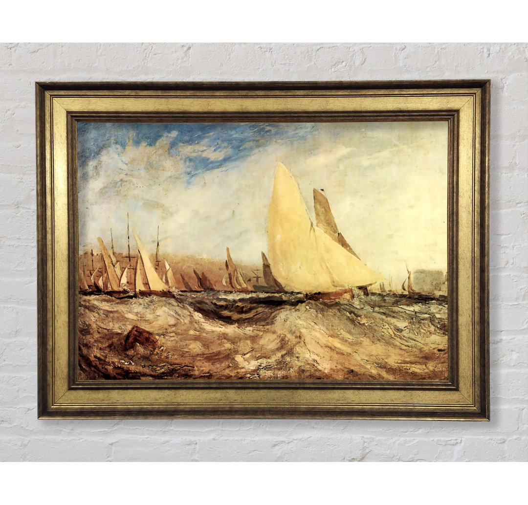 Regatta von Joseph Mallord Turner - Einzelne Bilderrahmen Kunstdrucke