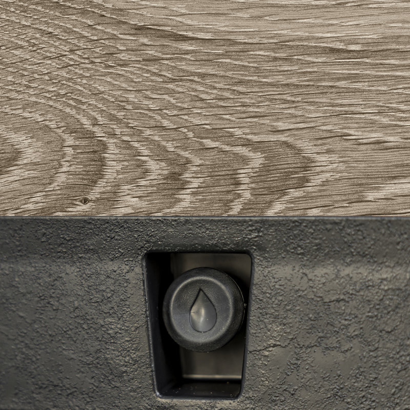 Keter Tulip Screen Planter - Ashwood Brown