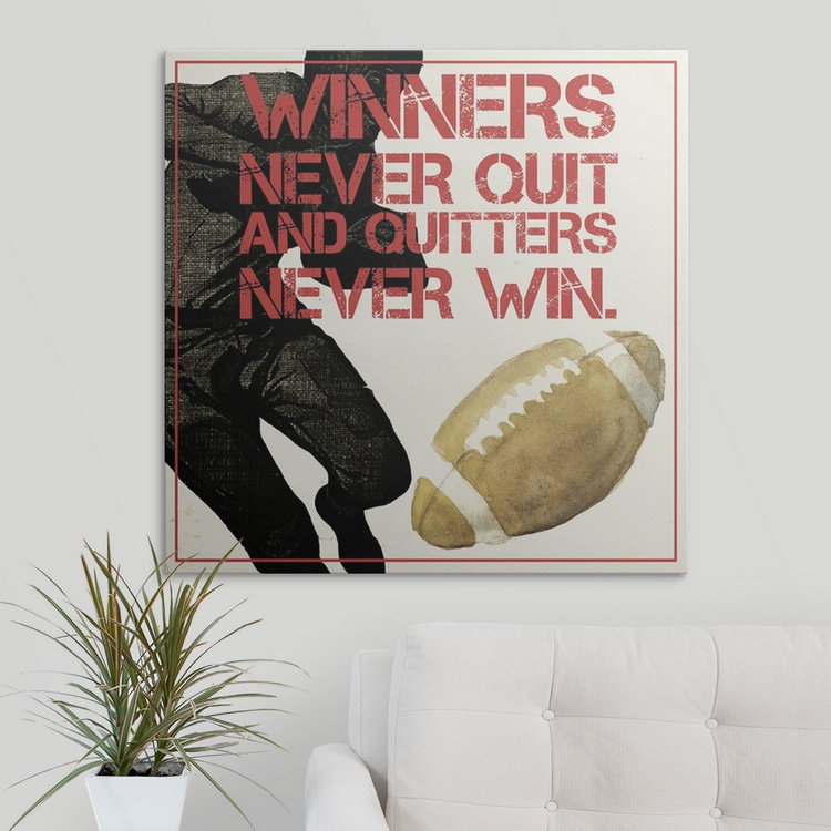 «Paul's Sports Epigram IV», art encadré, H 20 po x l 20 po x P 1,5 po, Canvas
