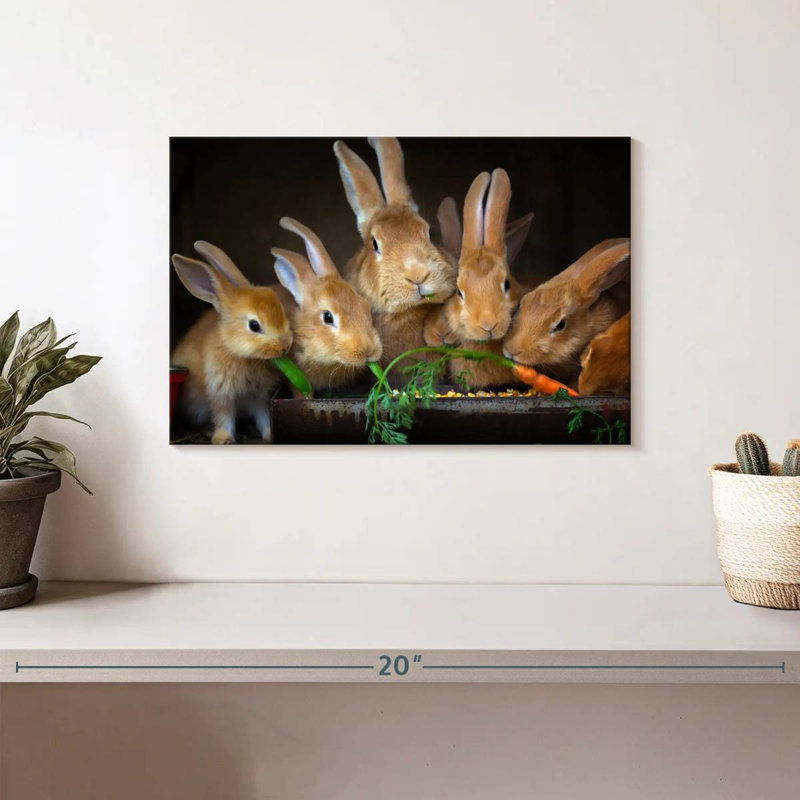 Brampt Bunny Dinner, 8" H x 12" W