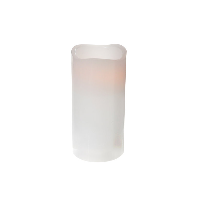 Ensemble de 3 bougies blanches avec minuterie à DEL, H 6 po x l 3 po x P 3 po