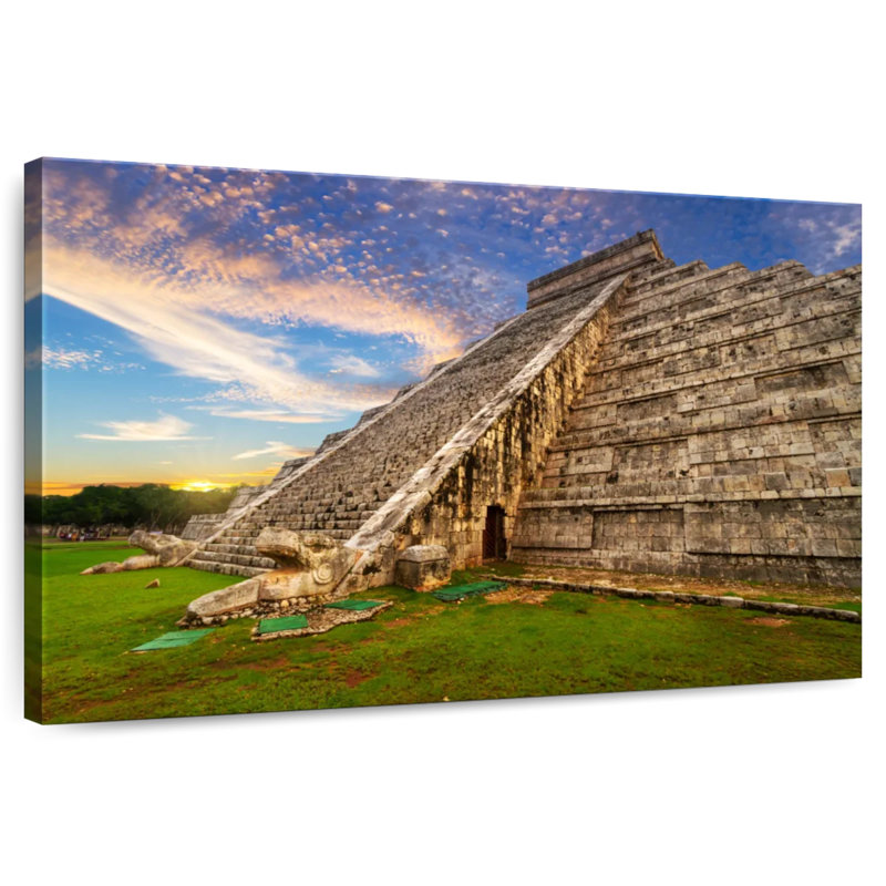 Adella Kukulcan Step Pyramid, 30" H x 45" W