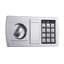 Coffre-fort numérique pour la maison avec 2 clés de remplacement manuelles Paragon - acier compact, gris