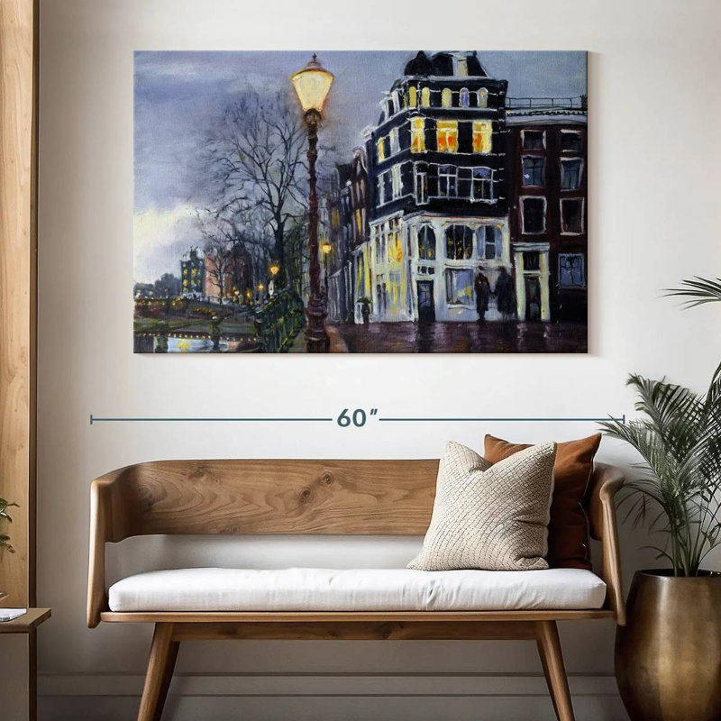 Sirci au crépuscule, Amsterdam, H 34 po x l 51 po