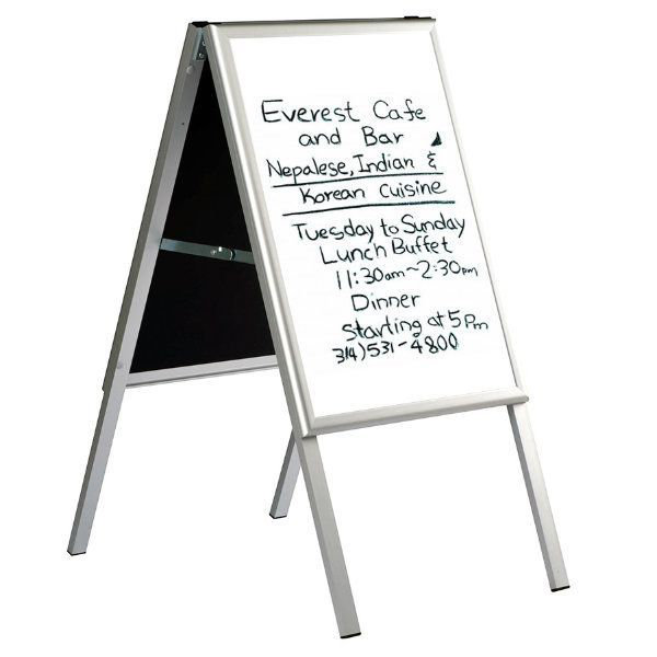 Write On A Frame Sidewalk Sign, 24.83" H x 30.83" W x 0.59" D