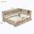 3 Drawer Storage Wood Bed With Shelves
