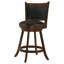 Chaise de comptoir pivotante rembourrée Jackman Châtaignier-43741412