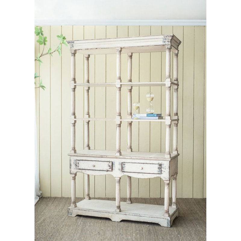 Bibliothèque en bois 51 x 19,5 x 81,5 po