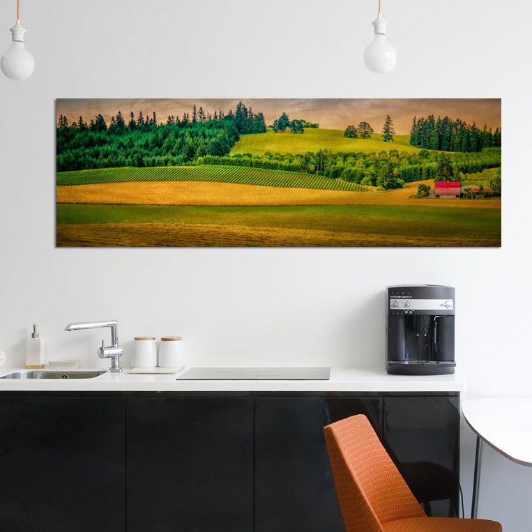Country Meadows by Don Schwartz - Panoramic Gallery-Wrapped Canvas Giclée on Canvas, 12" H x 36" W x 1.5" D