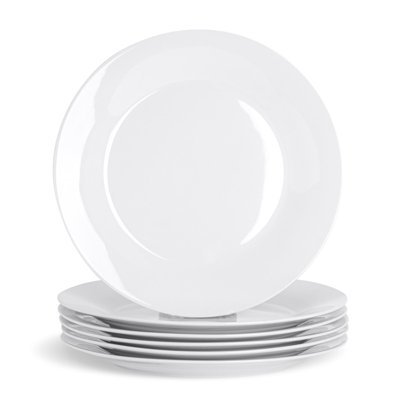 Argon Tableware - Classic Dinner Plates - 27cm - White