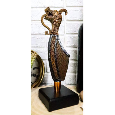 Figurine tête de dragon Viking Chieftain King Longhip