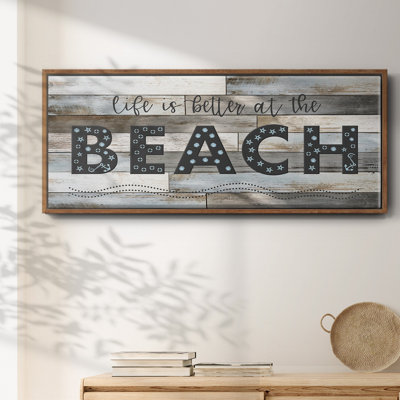 Better at the Beach - Toile encadrée