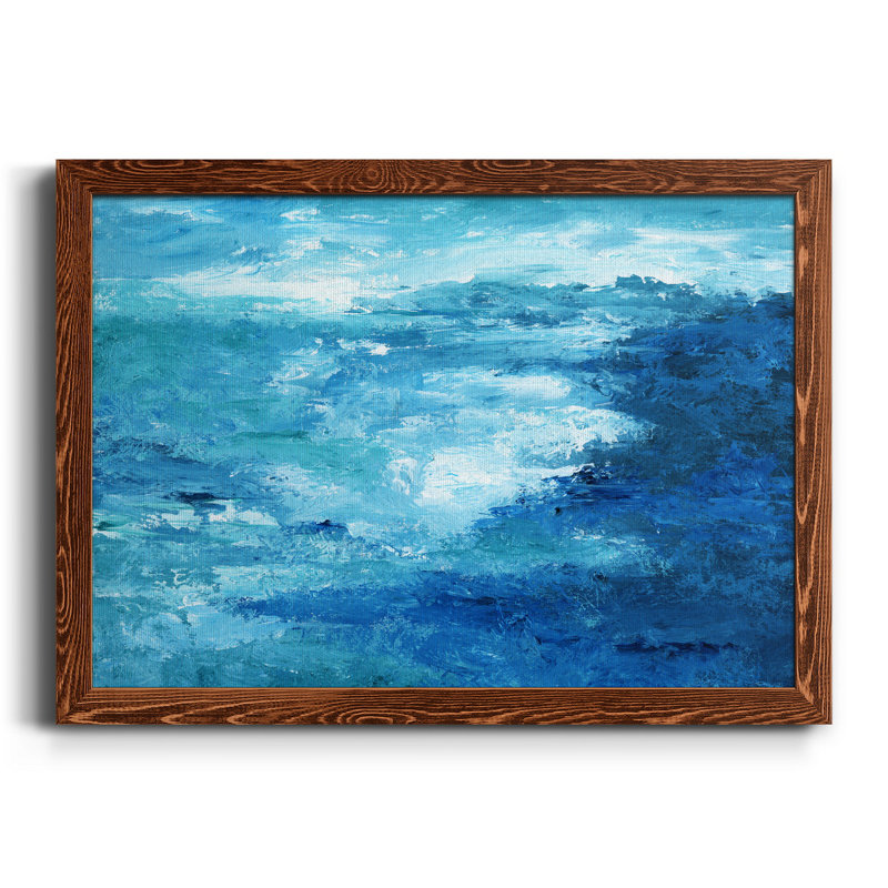 Crashing Waves II - Peinture sur toile encadrée, H 31 po x l 44 po x P 1 po, Érable