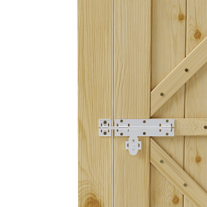Wooden Garden Gate with Door Latch