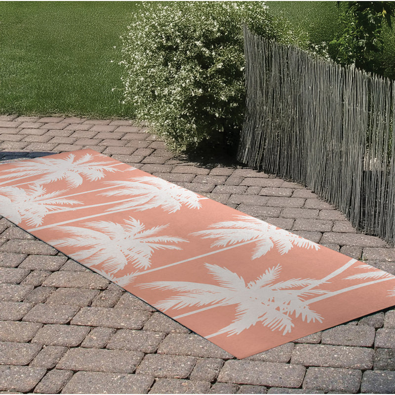 Palm Outdoor Rug, Runner 2'6" x 8'