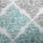 Reversible Modern Bedding Set, Aqua Cotton Design For Twin Daybed