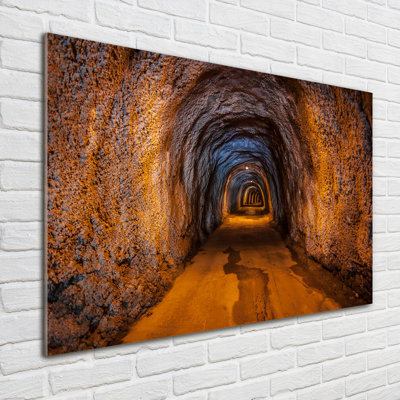 Underground Tunnel - No Frame Print on Glass