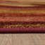 Tapis rouge / orange touffeté à la main à motif abstrait Workington-1088145267