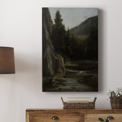 Paysage rétro CXLVI - galerie enveloppée Cavas