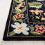 Tapis noir en laine bouclé / crocheté à la main Hollander-63502489