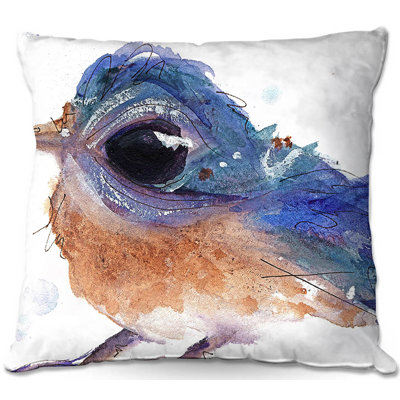 Couch Western Bluebird Square Throw Pillow