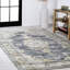 Tapis gris foncé / jaune en chenille délavé à la machine Gabryzek Bohemian-88570965