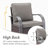 Bobra Patio Wicker Rattan Outdoor Swivel and Rocking Chairs With Cushions (Set Of 4)-1343435792