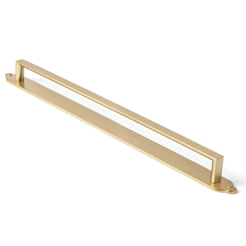 Poignée de bar classique avec contre-plaque (G013), Bronze champagne, 12.6"