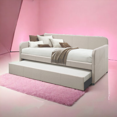 Jagger Fog Fabric Daybed W/Trundle