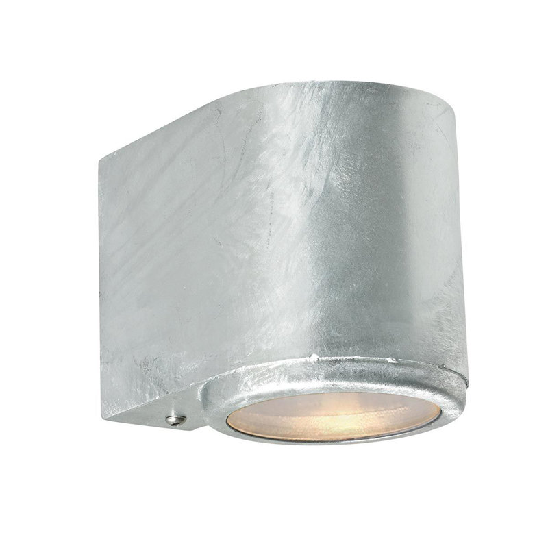Banji Galvanized 10cm H Outdoor Armed Sconce