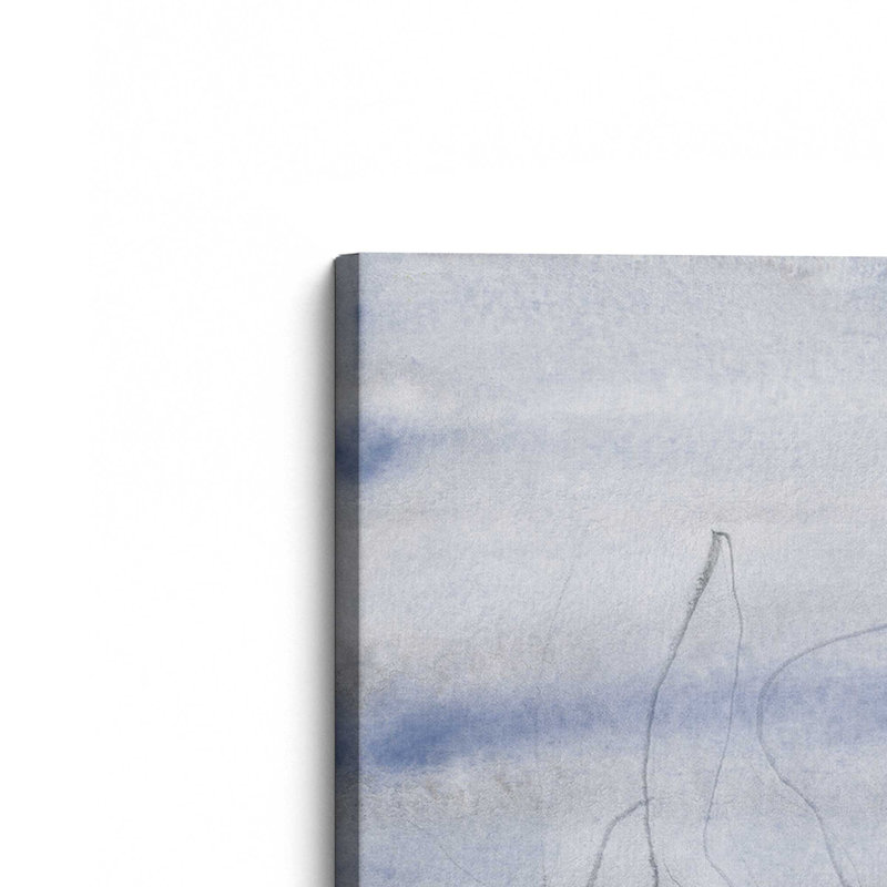 Indigo Drift, ensemble de 2 impressions sur toile, H 12 po x l 24 po, Toile tendue, Toile tendue