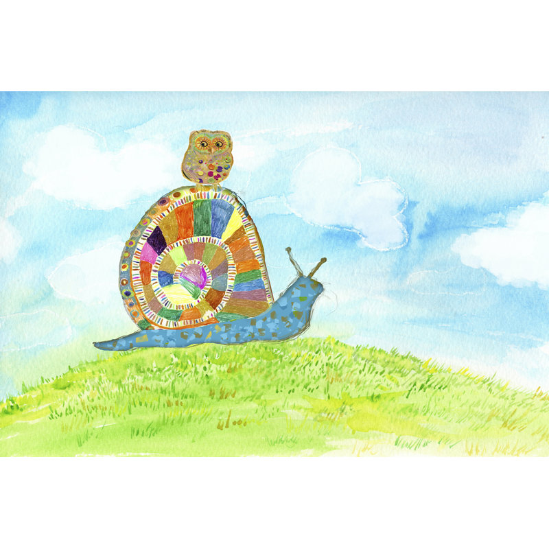 Meadow Snail by Ingrid Blixt - Wrapped Canvas Print, 30cm H x 46cm W