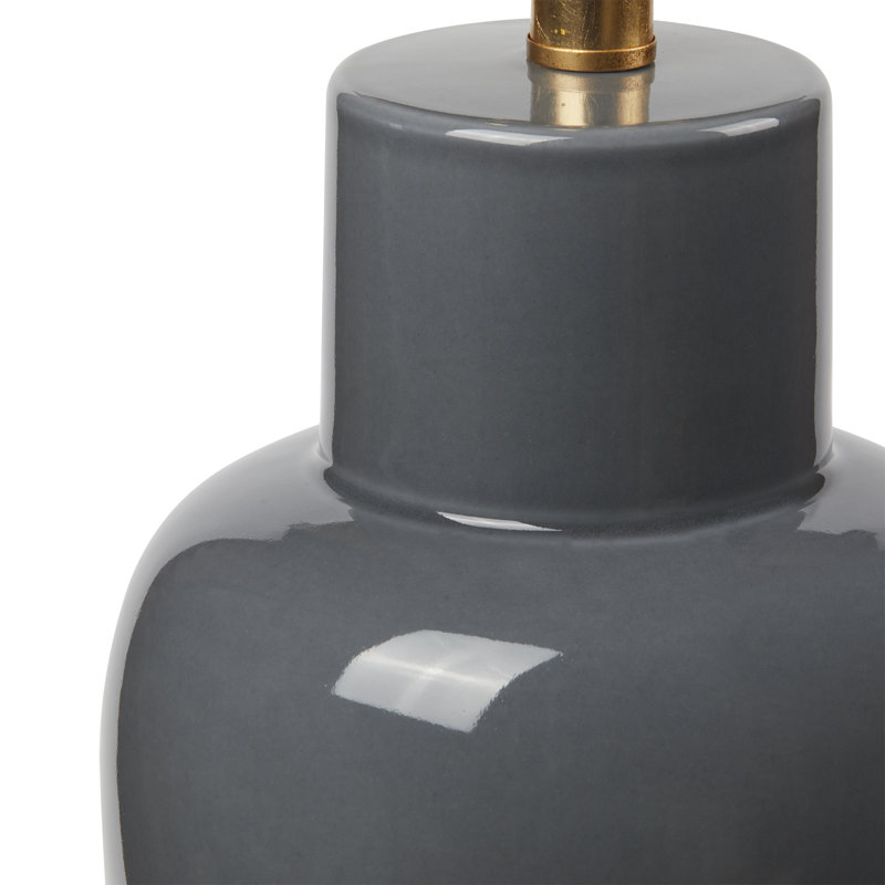 Kylie Lamp Without Shade, Stormy Gray