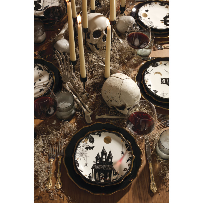 Lenox Vintage Halloween Haunted Accent Plates, Set of 4